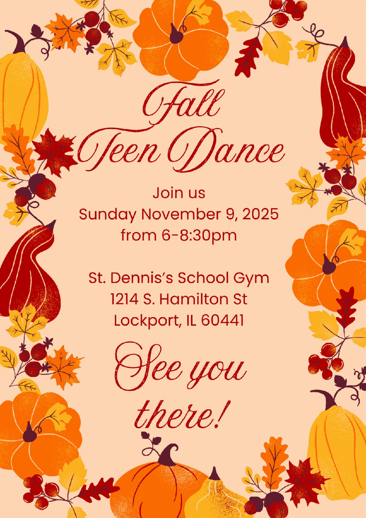 Fall Teen Dance by One Dance at a Time