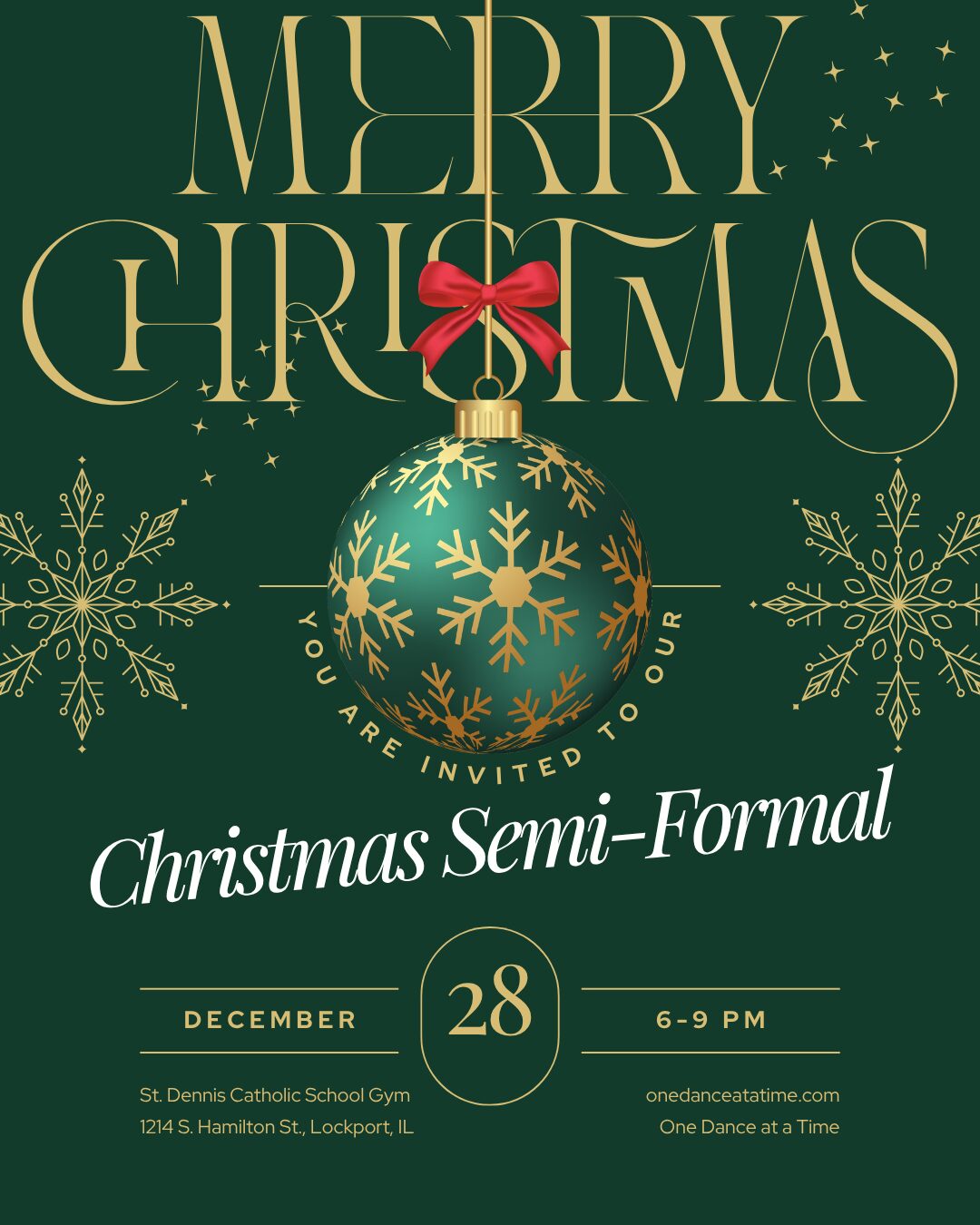 A Christmas Semi-Formal Dance 2025 by One Dance at a Time